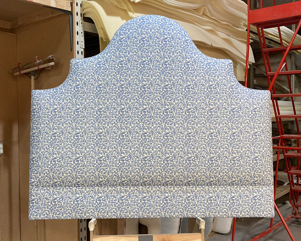Kingsize Samson Headboard Linwood Bagatelle Forget-Me-Not
