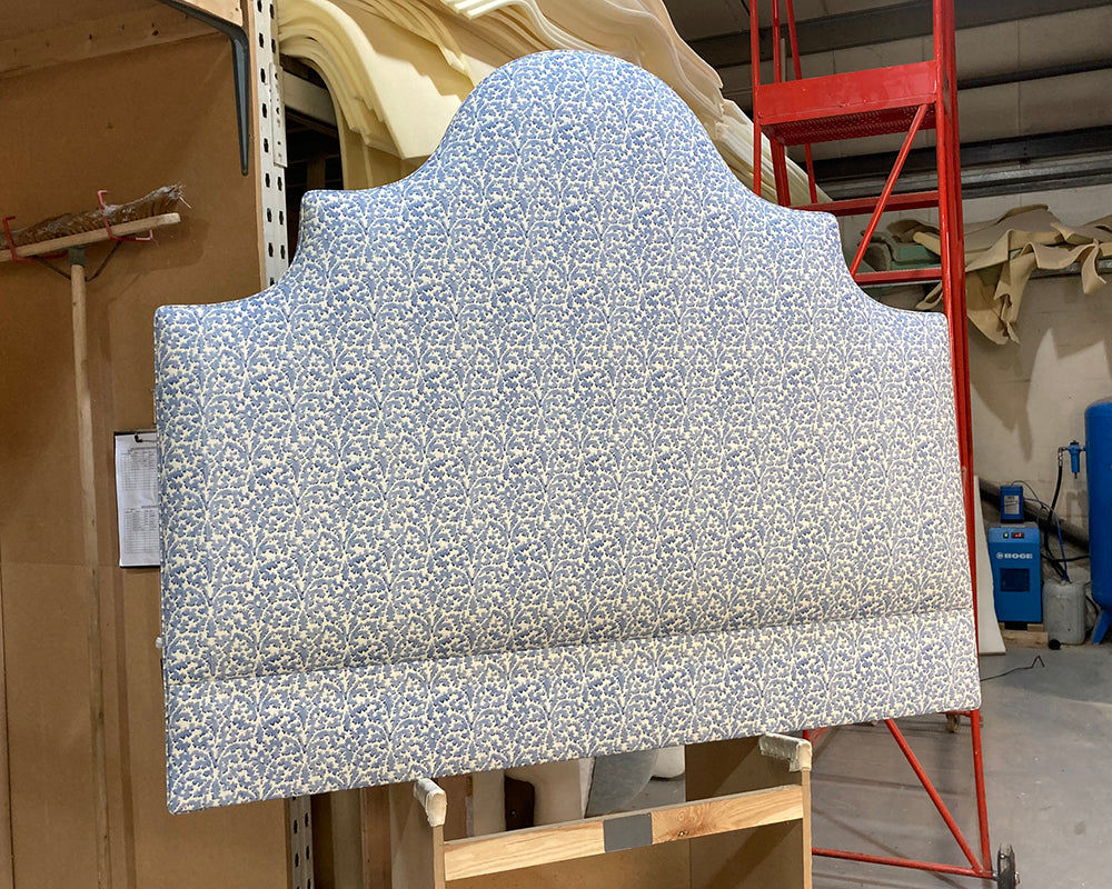 Kingsize Samson Headboard Linwood Bagatelle Forget-Me-Not
