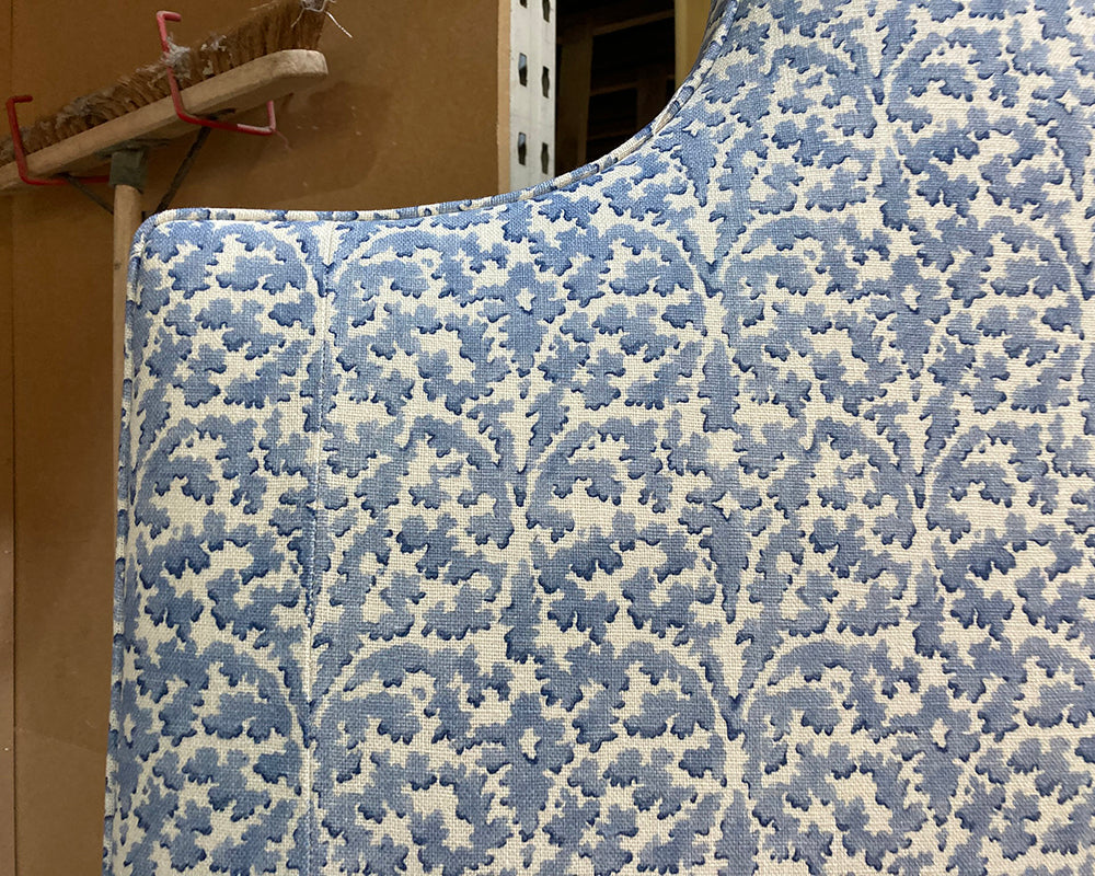 Kingsize Samson Headboard Linwood Bagatelle Forget-Me-Not