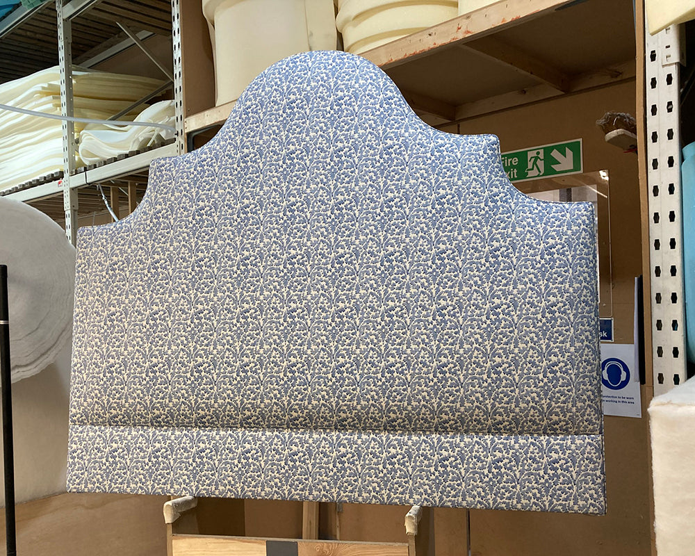 Kingsize Samson Headboard Linwood Bagatelle Forget-Me-Not