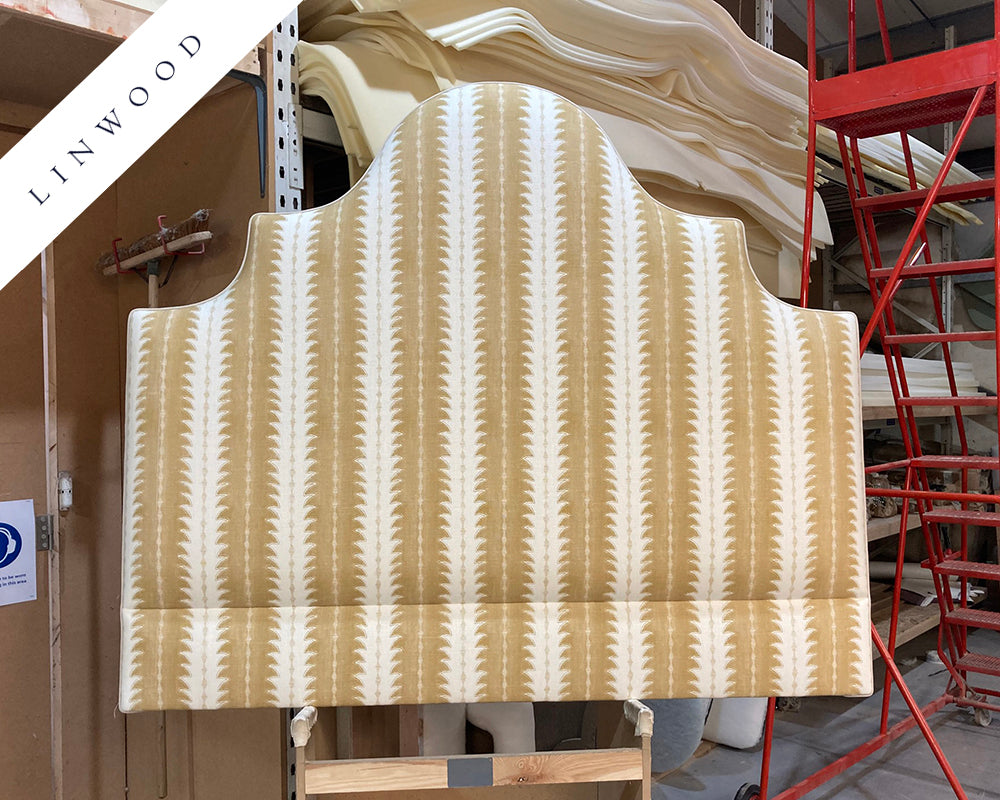 Kingsize Samson Headboard Linwood Ruched Haze