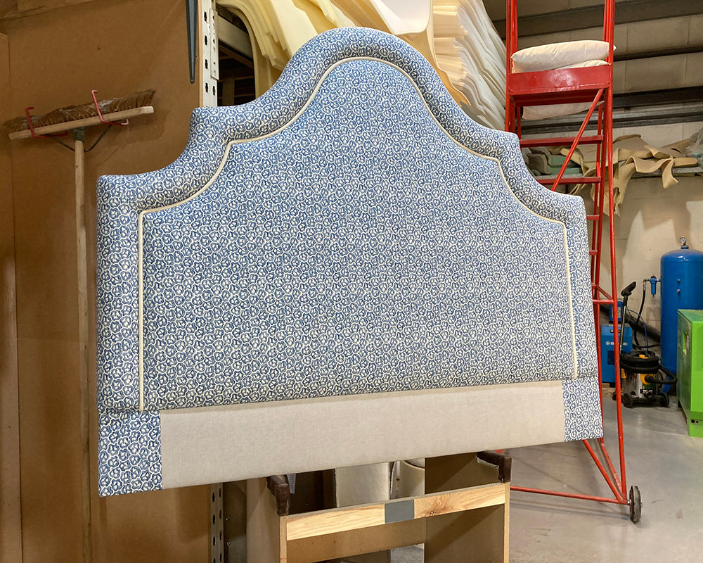 Kingsize Bryher Headboard Linwood Hopscotch Aquamarine