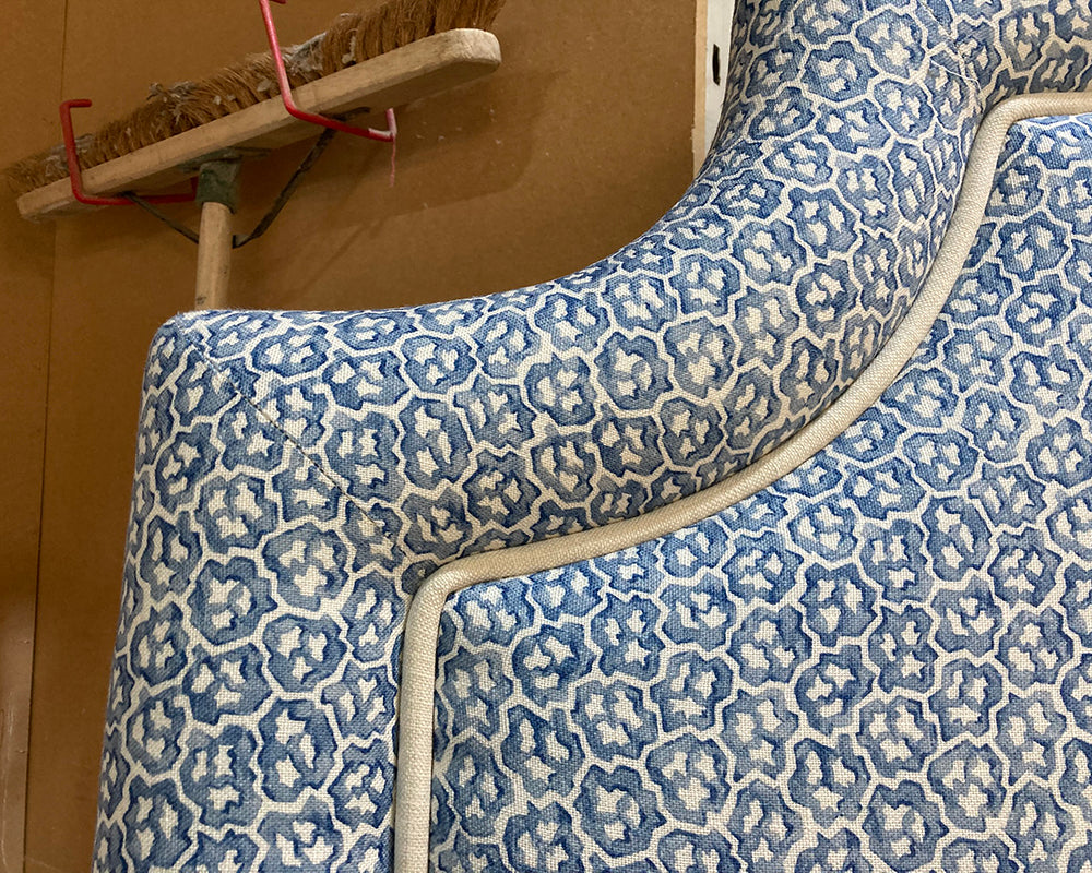 Kingsize Bryher Headboard Linwood Hopscotch Aquamarine
