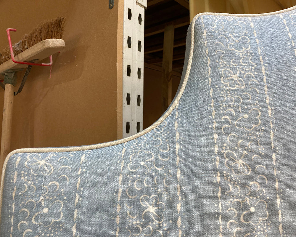 Kingsize Samson Headboard Linwood Fortune Teller Cornflower