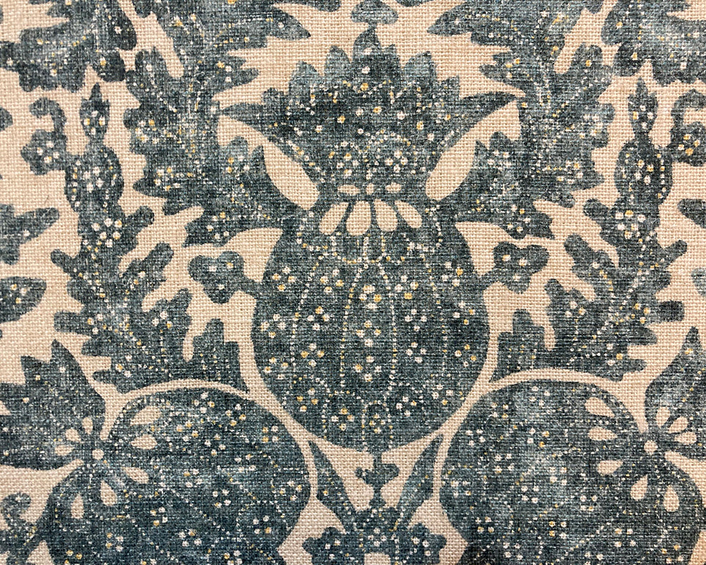 Kingsize Samson Headboard Lewis & Wood Small Scale Pomegranate Moonstone
