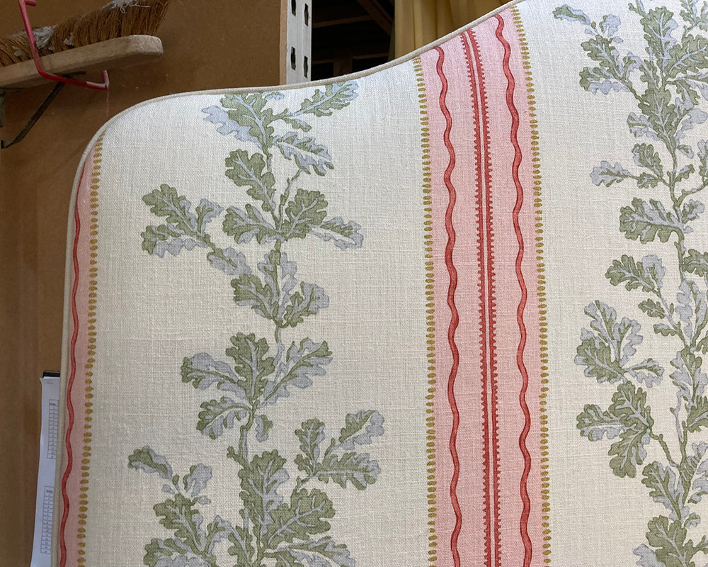 Double Barra Headboard Linwood Hester Pink/Green