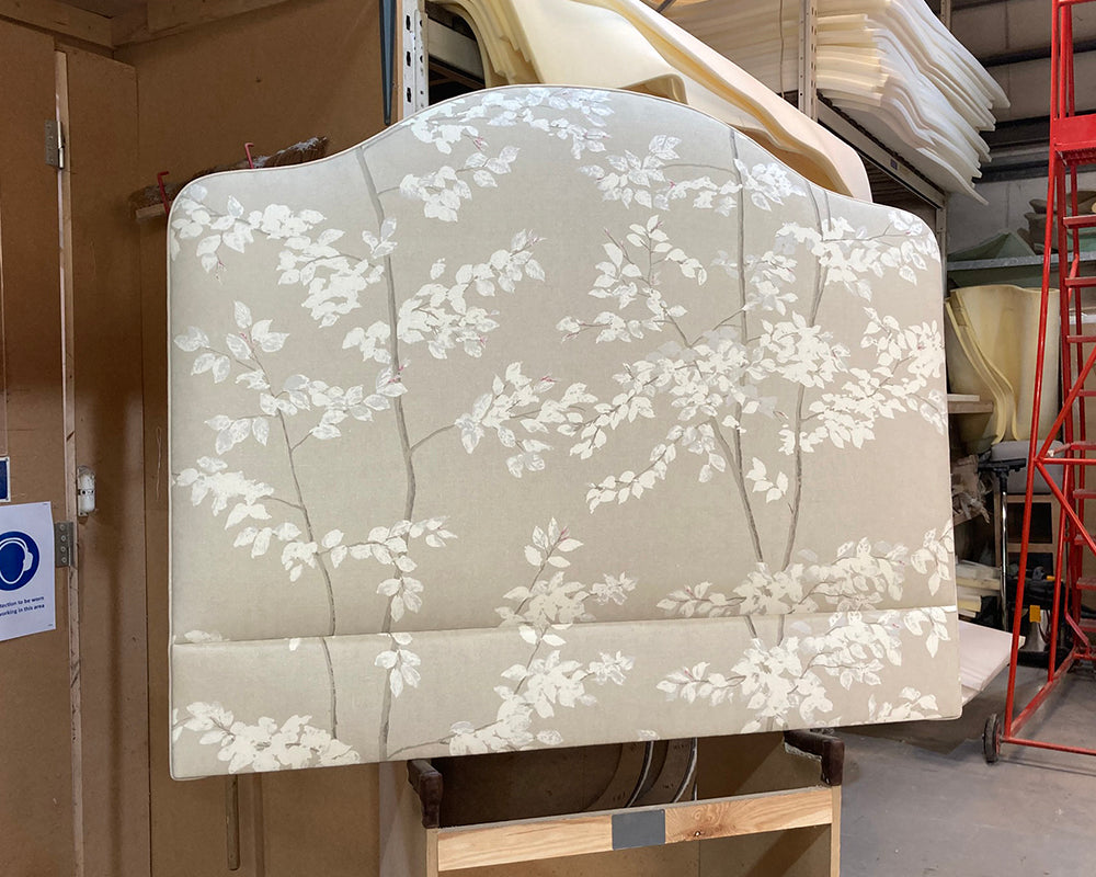 Double Barra Headboard Lewis & Wood Beech Taupe