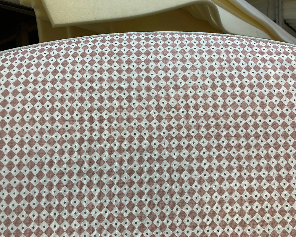 Super King Barra Headboard Lewis & Wood Diamond Dot Rose