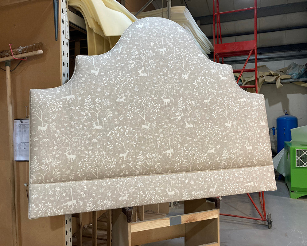 Super King Samson Headboard Lewis & Wood Voysey Park Flax