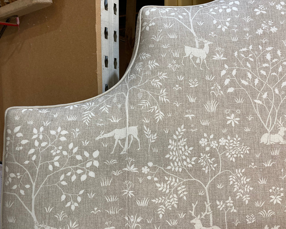 Super King Samson Headboard Lewis & Wood Voysey Park Flax