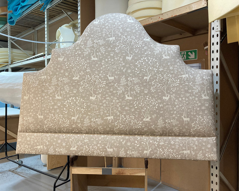 Super King Samson Headboard Lewis & Wood Voysey Park Flax