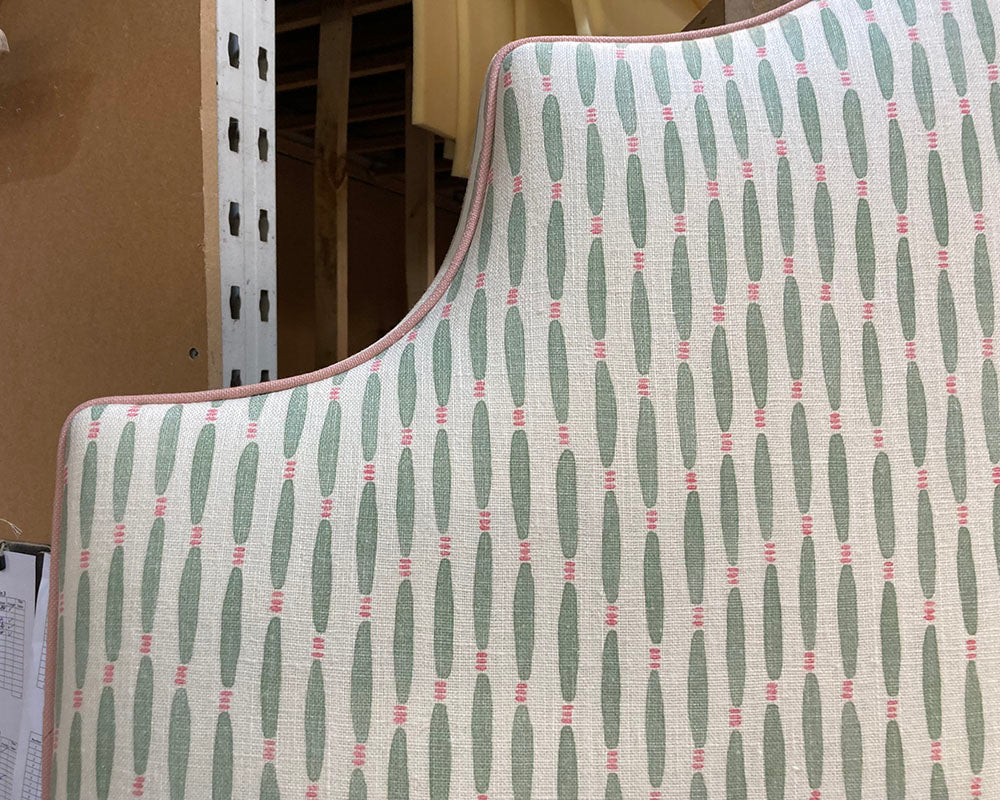 Double Samson Headboard Linwood Smocked Cactus