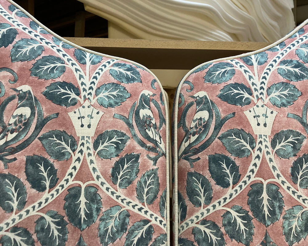 Two Single Barra Headboards Lewis & Wood Berry Brothers Raspberry