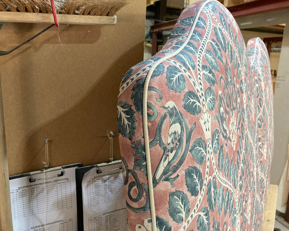 Two Single Barra Headboards Lewis & Wood Berry Brothers Raspberry