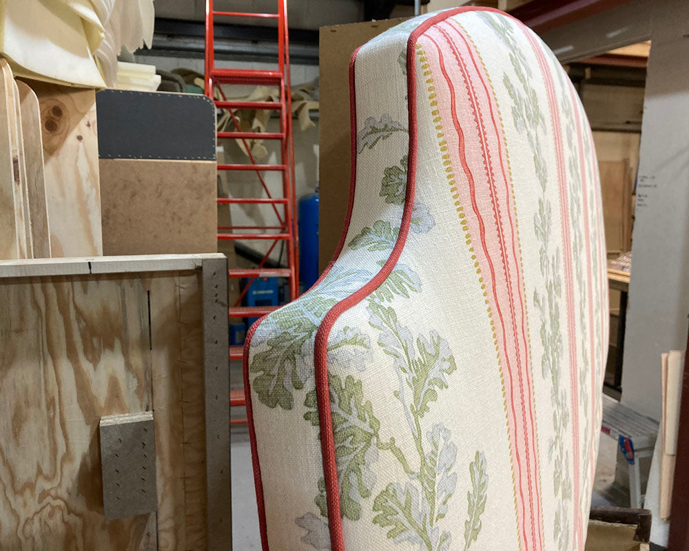Super King Puffin Headboard Linwood Hester Pink/Green