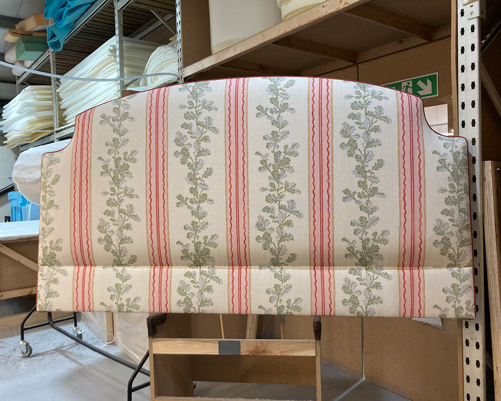 Super King Puffin Headboard Linwood Hester Pink/Green