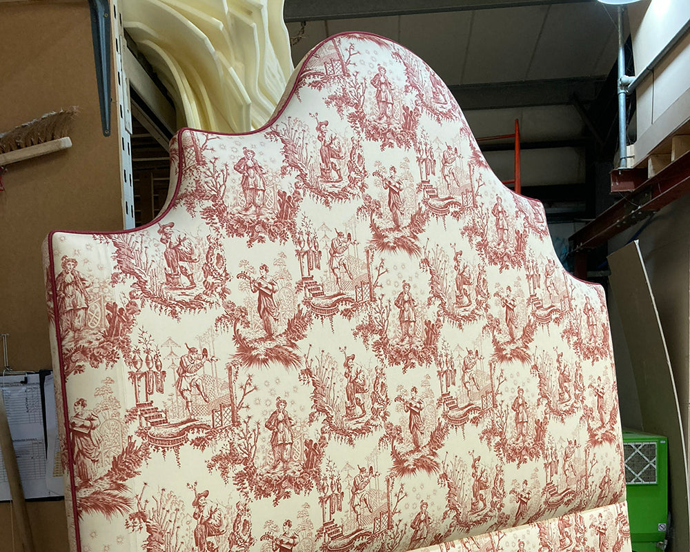 Kingsize Samson Headboard Lewis & Wood Toile Rhone