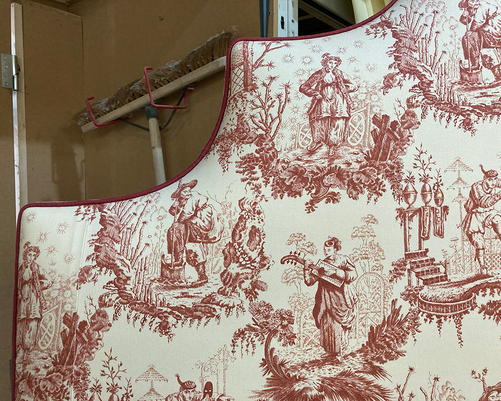 Kingsize Samson Headboard Lewis &amp; Wood Toile Rhone