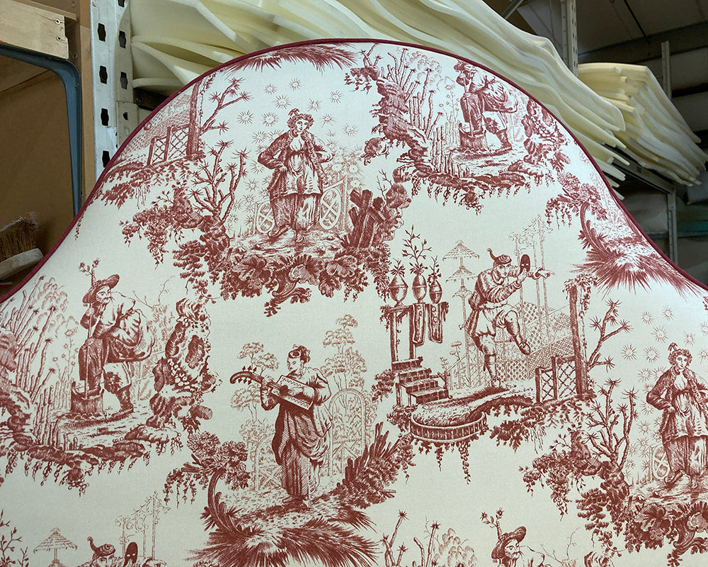 Kingsize Samson Headboard Lewis & Wood Toile Rhone