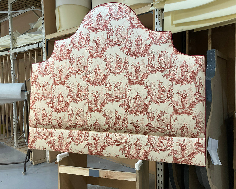 Kingsize Samson Headboard Lewis & Wood Toile Rhone