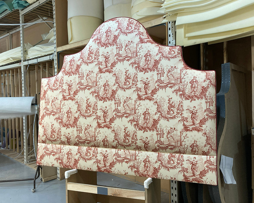 Kingsize Samson Headboard Lewis & Wood Toile Rhone