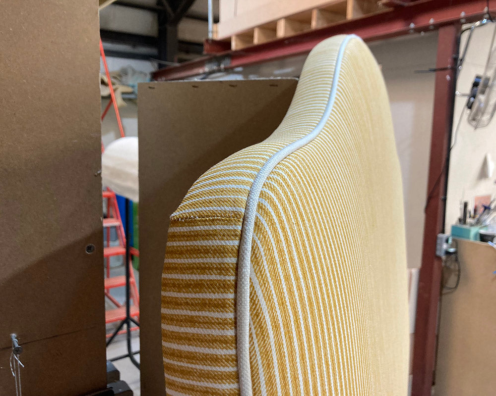 Double Barra Headboard Fermoie Poulton Stripe 169
