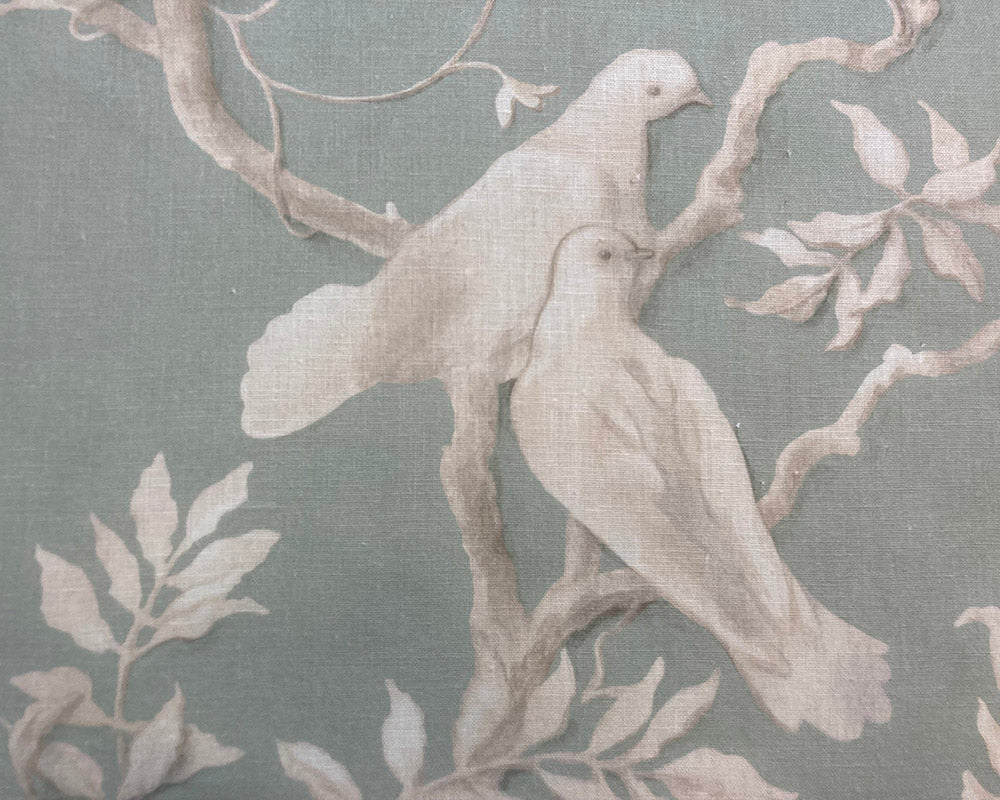 Kingsize Samson Headboard Lewis & Wood Doves Aquamarine