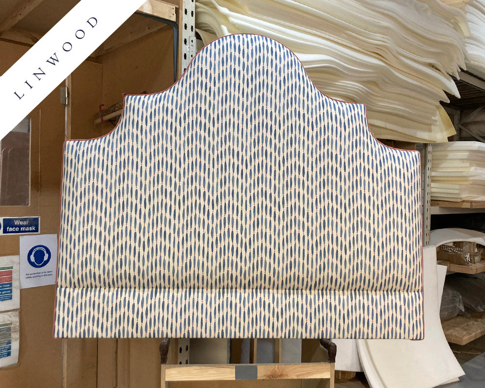 Kingsize Samson Headboard Linwood Smocked Moby