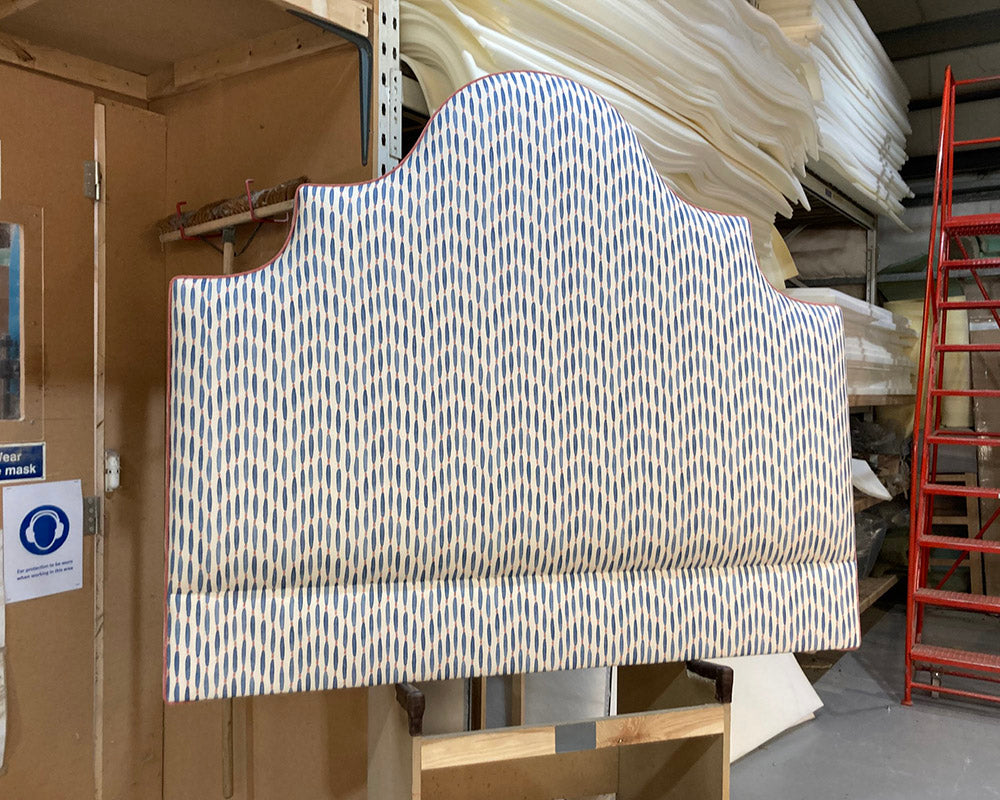 Kingsize Samson Headboard Linwood Smocked Moby