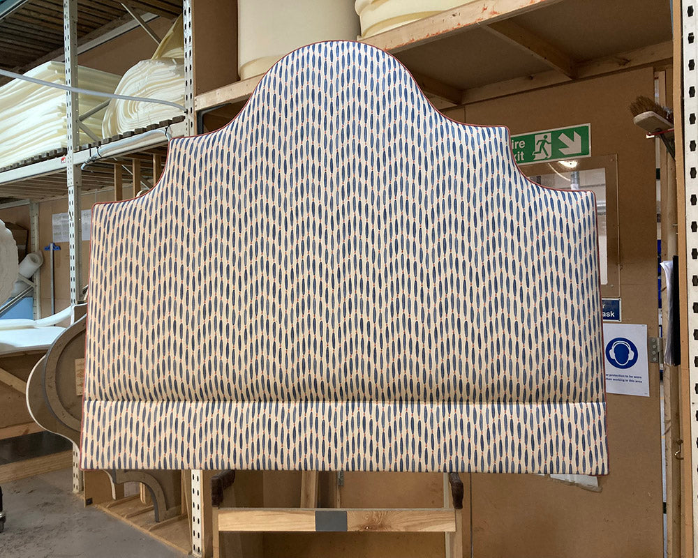 Kingsize Samson Headboard Linwood Smocked Moby