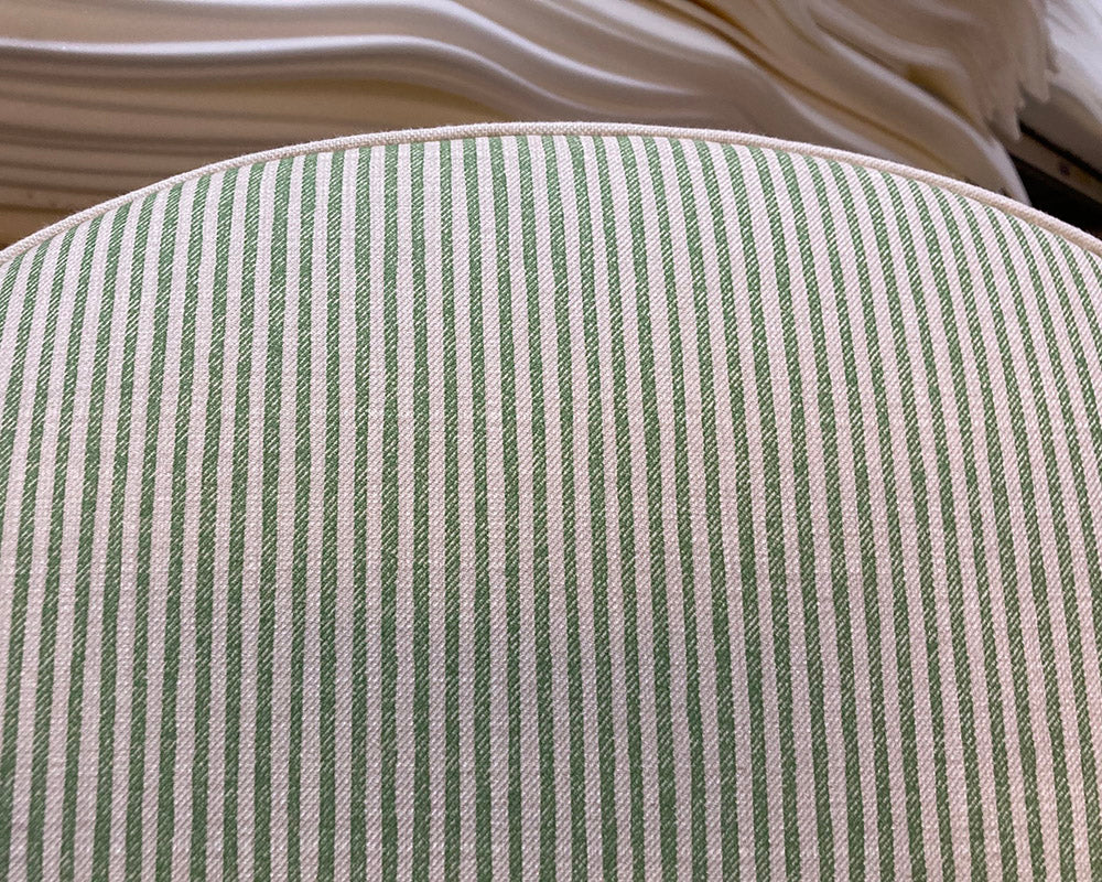 Twin Single Barra Headboards Fermoie Hertford Stripe Green
