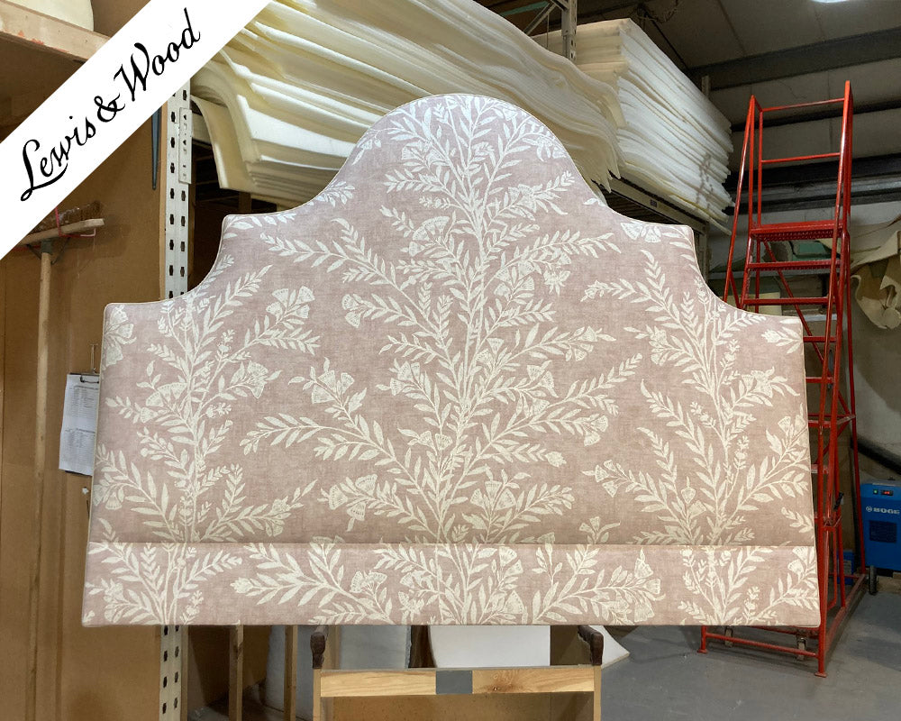 Super King Samson Headboard Lewis & Wood Fan Flower Rose