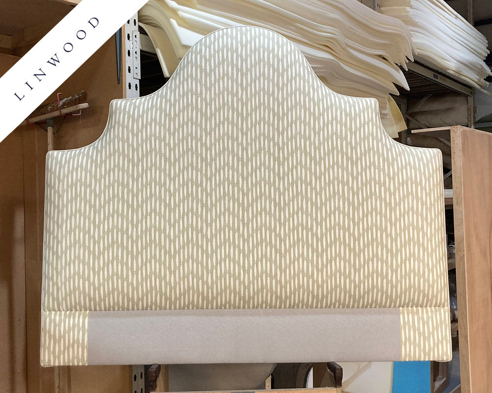 Kingsize Samson Headboard Linwood Smocked Wheatgrass